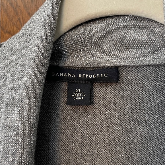 Banana Republic Silver Cardigan Size XL - Picture 2 of 4